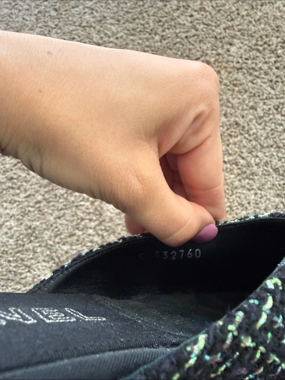 CHANEL Black Tweed Camellia Mule Slides - Picture 4 of 4